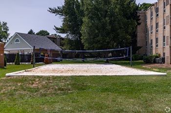 Sand volleyball court